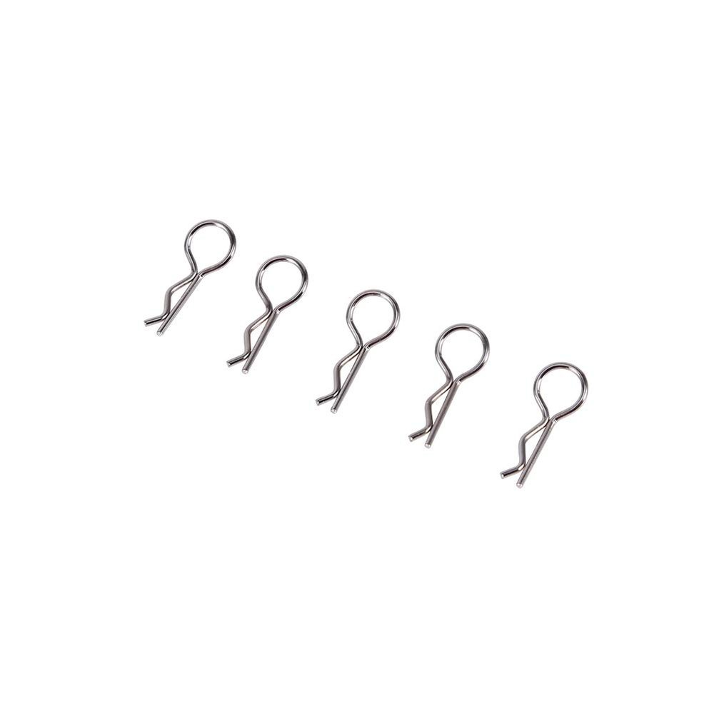 Tyenaza RC Clip Pins, 100 Pcs Stainless Steel RC Car Clip Pins Buggy Shell Clips RC Truck Body Clips RC Products RC Car Pin for HSP Redcat HPI RC 1/10 Model Car Spare Part