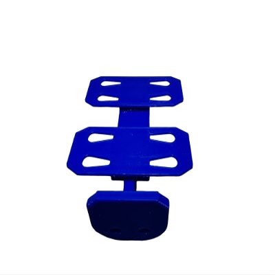 2 Lane Wall Mount (4 Pack) | Compatible with Hot Wheels Cars & Track (Blue)