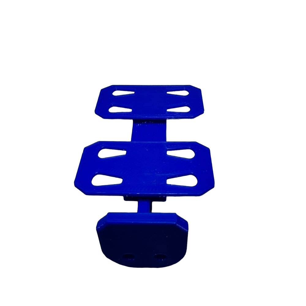 2 Lane Wall Mount (4 Pack) | Compatible with Hot Wheels Cars & Track (Blue)