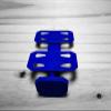 2 Lane Wall Mount (4 Pack) | Compatible with Hot Wheels Cars & Track (Blue) view 2