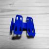 2 Lane Wall Mount (4 Pack) | Compatible with Hot Wheels Cars & Track (Blue) view 3