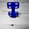 2 Lane Wall Mount (4 Pack) | Compatible with Hot Wheels Cars & Track (Blue) view 4