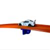 4 Pack Single Lane Wall Mount | Compatible with Hotwheels and Other 1/64 Scale Cars and Trucks (Blue) view 1