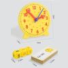 Colaxi Teaching Clock Toy, Toddler Teaching Time, with 12 Learning Card, Analog and Numbers Time Clock for Homeschool Toddlers Children view 4