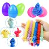 Cherislpy 24 Pack Prefilled Easter Eggs with Bunny Stretchy Strings Sensory Fidget Toys Inside Great for Kids Aduts Toddlers Easter Basket Stuffers Party Favors Egg Fillers Gifts view 3