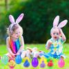 Cherislpy 24 Pack Prefilled Easter Eggs with Bunny Stretchy Strings Sensory Fidget Toys Inside Great for Kids Aduts Toddlers Easter Basket Stuffers Party Favors Egg Fillers Gifts view 4