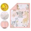 The Peanutshell 3 Piece Baby Crib Bedding Set for Girls - Newborn, Infant & Toddler Nursery Bed Set Decor with Fitted Crib Sheet, Dust Ruffle, Crib Comforter - Wildest Dreams view 2
