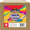 Cra-Z-Art Washable Poster Paint Bulk, Assorted Colors 16oz each bottle, 6 count view 3