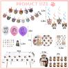 137PCS Cat Birthday Party Supplies Serves 20 Guests Kitten Birthday Party Decorations Plates Banner Napkins Balloons Tablecloth Cake Toppers for Cats Themed Birthday Parties Supplies view 3