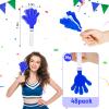 Junkin 48 Pcs Hand Clappers Bulk 7. 5 x 3. 5 Inches Noise Makers Party Favors Clapping Noise Maker Clacker for Birthdays Game Prizes Rewards Football Sporting Events Cheers Supplies (Blue,White) view 2