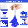 Junkin 48 Pcs Hand Clappers Bulk 7. 5 x 3. 5 Inches Noise Makers Party Favors Clapping Noise Maker Clacker for Birthdays Game Prizes Rewards Football Sporting Events Cheers Supplies (Blue,White) view 3