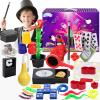 Skirfy Magic Kit-75+ Magic Tricks for Kids Age 6-8,Perfect Magic Toys for Kids,Featuring with Floating Vase,Double Magic Bag,Magic Mirror-Great Birthday Gifts for Boys Girls view 1