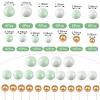 108 Pcs Balls Cake Topper DIY Cupcake Insert Foam Balloons for Cake Baking Wedding Anniversary Birthday Decoration(White, Green, Gold,Multi Sizes) view 3