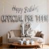 12th Birthday Decorations for Boys Girls, Official PreTeen 12th Birthday Balloon Happy 12th Birthday Banner Number 12 Foil Balloons for 12 Years Old Birthday Anniversary Supplies Boys Girls (12th) view 1