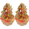 Veemoon 1 Pair paper Tree Ancestor Money Festival Money Tree for Burn Funeral Banknotes Sacrifice paper Large Denomination Burning view 1