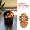 Veemoon 1 Pair paper Tree Ancestor Money Festival Money Tree for Burn Funeral Banknotes Sacrifice paper Large Denomination Burning view 4