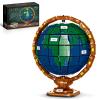 Ideas The Globe Mini Building Set for Adults,2514 Pcs Build Home Decor World map Spinning Globe Gifts for who Love Travel and Geography view 1