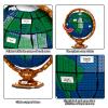 Ideas The Globe Mini Building Set for Adults,2514 Pcs Build Home Decor World map Spinning Globe Gifts for who Love Travel and Geography view 2