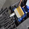 Aluminum 6061-T6 Servo Mount + Tie Rod + 25T Servo Horn Set for 1:5 Traxxas X Maxx 6S / X Maxx 8S / XRT 8S Monster Truck Upgrades - Blue view 3