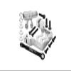 Aluminum 6061-T6 Servo Mount + Tie Rod + 25T Servo Horn Set for 1:5 Traxxas X Maxx 6S / X Maxx 8S / XRT 8S Monster Truck Upgrades - Silver view 1