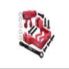 Aluminum 6061-T6 Servo Mount + Tie Rod + 25T Servo Horn Set for 1:5 Traxxas X Maxx 6S / X Maxx 8S / XRT 8S Monster Truck Upgrades - Red view 1