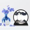 Herecanli Moving Sand Art Picture - 3D Quicksand Painting Decor - Round Glass 3D Deep Sea Sandscape - Relaxing Decoration for Home,Office,Desk,Mantle,Bookshelf,Room- (Black, 12 in) view 4