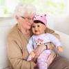 Assistex Reborn Baby Doll - 22" Lifelike Therapy Doll for Seniors with Dementia - Weighted, Soft Body, Realistic Newborn for Nursing Homes for Comfort and Relief - Gift for Elderly with Picture Book view 1