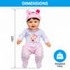 Assistex Reborn Baby Doll - 22" Lifelike Therapy Doll for Seniors with Dementia - Weighted, Soft Body, Realistic Newborn for Nursing Homes for Comfort and Relief - Gift for Elderly with Picture Book view 4