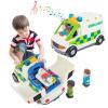Auspint Ambulance Toy Powered Vehicle with Lights and Sounds, Rescue Role Play Set, Ambulance Set, Play and Learn Toddler Toys for 1 2 3 Year Old Boys Children Toy Truck Party Birthday Gift view 1