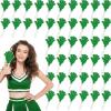 36 Pcs Green White Hand Clapper Noise Makers 7.5 x 3.5 Inch Noise Makers for Sporting Events Clappers Noisemakers for Birthday St. Patrick's Day Party Favors Classroom Prizes view 1