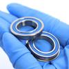 NOVOCE Precision Flanged Ball Bearings F6802 2RS Bearings Blue Sealed 15x24x5mm ABEC-3 F6802RS Shaft Ball Bearing Parts for Hobby RC Car Truck 4Pcs view 2