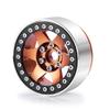 QUPA AM STORE 4Pcs 1.9'' Beadlock Wheel Rims Hubs for 1:10 AXIAL SCX10 CC01 RC Crawler Car (Brown) view 3