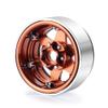 QUPA AM STORE 4Pcs 1.9'' Beadlock Wheel Rims Hubs for 1:10 AXIAL SCX10 CC01 RC Crawler Car (Brown) view 4