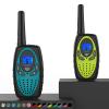 Topsung Walkie Talkies Long Range, M880 FRS Two Way Radio for Adults with LCD Screen/Resistance Wakie-Talkies with Noise Cancelling for Men Women Outdoor Adventures Cruise Ship (Blue and YellowGreen) view 1