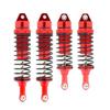 ADORLY 4Pcs Aluminum Rc Shocks For 1/10 ECX Rc Ecx Amp Mt, Ecx Amp,Ecx Torment,ECX Rukus Upgrades Parts Shocks Red view 1