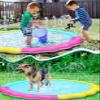 Jasonwell Splash Pad Sprinkler for Kids Splash Play Mat Outdoor Water Toys Inflatable Splash Pad Baby Toddler Pool Boys Girls Children Outside Backyard Dog Sprinkler Pool Age 1 2 3 4 5 6 7 8 9 L view 4