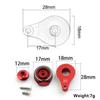 2 Sets Aluminum 25T Servo Saver 1 Hole Adjustable Hi-Torque Servo Horn for 1/10 SCX10 Capra TRX4 TRX6 RC Car Crawler Boat Parts (Red) view 4