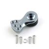 2 Sets Aluminum L(21.5MM) 25T Adjustable Servo Saver Servo Arm for TRX-4 Axial SCX10 1/10 RC Cars Helicopter Model Boat Upgrade Parts(Titanium) view 3