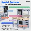GROWGO 2-in-1 Mud Kitchen for Kids Outdoor with Utensils, Grocery Store Pretend Play - Lemonade Stand and Market Playset for Outdoor Fun - Perfect for Cooking, Role-Playing, and Creative Imagination view 2