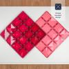 Connetix Pastel Base Plate Pack, 2 Pieces, Pink & Berry view 4