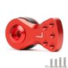 2 Sets Adjustable 25T Servo Saver Servo Arm for TRX-4 Axial SCX10 1/10 RC Cars Helicopter Model Boat, Aluminum L(21.5MM) Servo Arm Upgrades Parts(Red) view 2
