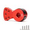 2 Sets Adjustable 25T Servo Saver Servo Arm for TRX-4 Axial SCX10 1/10 RC Cars Helicopter Model Boat, Aluminum L(21.5MM) Servo Arm Upgrades Parts(Red) view 3