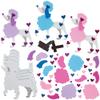 Baker Ross FX356 Love Heart Poodle Magnet Kits - Pack of 8, Valentine's Day Foam Craft Kit for Kids view 1