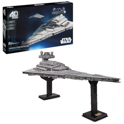 4D Build, Star Wars Deluxe Imperial Star Destroyer 3D Model Kit, Star Wars Collectibles & Desk Decor, Adult Puzzle, Building Toys, 278 Pieces, 3D Puzzles, Gift Ideas for Ages 12 & Up
