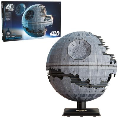 4D Build Star Wars Deluxe Death Star II Cardstock 3D Model Kit, Star Wars Gifts, Desk Dcor for Fans & Collectors, 272 Pieces, 3D Puzzles, Gift Ideas for Ages 12 & Up
