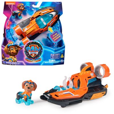PAW Patrol: The Mighty Movie, Toy Jet Boat with Zuma Mighty Pups Action Figure, Lights and Sounds, Kids Toys for Boys and Girls 3+
