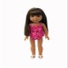American Fashion World Pink Polka Dot 2-Piece Bathing Suit for 14-Inch Dolls | Premium Quality & Trendy Design | Dolls Clothes | Outfit Fashions for Dolls for Popular Brands view 2