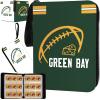 Football Card Binder with Sleeves 900 Pocket, Green Bay Football Card Holder for Trading Cards Sports Card 3 Ring Binder Folder Collector Album Storage Book Case Kids Boys Girls Gift view 1