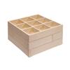 Kaplan Early Learning Loose Parts Stacking Wooden Trays for Toddlers - Montessori Trays for Sorting, Counting, and Storage - Set of 4 view 2