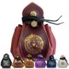 Guilt Free Gaming Genuine Leather RPG Bag | Foil Stamped | Holds 70 Dice | Great for Coins | Timeless Style | Great for DMs and Players view 1